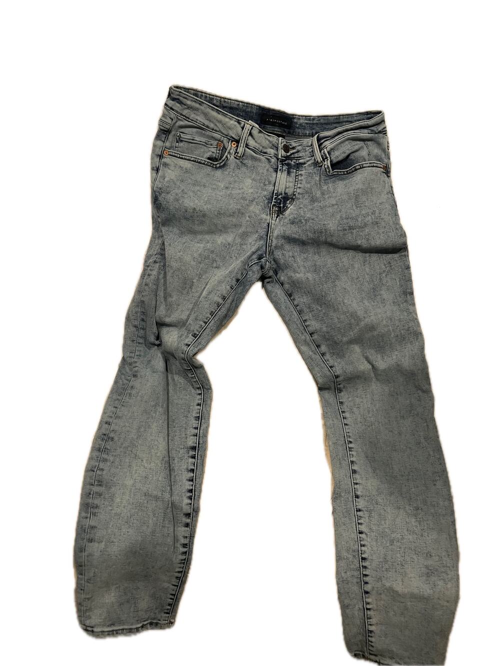 Aeropostale Super Skinny Blue Jeans Mens 34x32